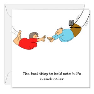 Carte d'anniversaire romantique drôle mari amour petit ami anniversaire fiançailles mariage couple ensemble amour