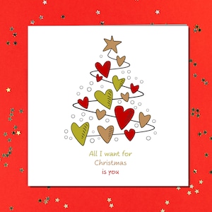 Romantic Christmas Card Love Christmas Special Girlfriend Boyfriend