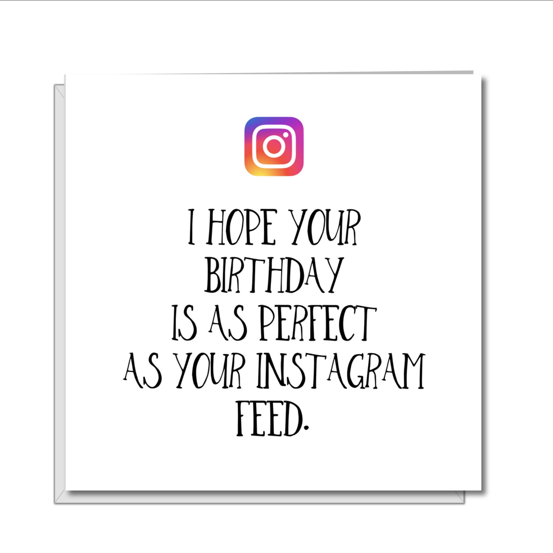INSTAGRAM Birthday Card Daughter Birthday Card Girl Friend Etsy UK