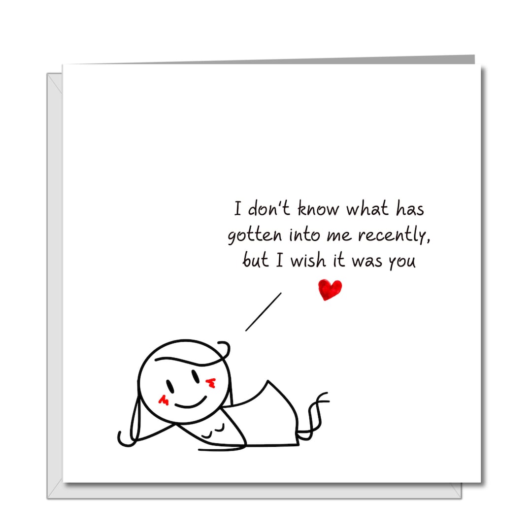 Funny Valentines or Birthday Day Card for Husband or Boyfriend. Rude ...