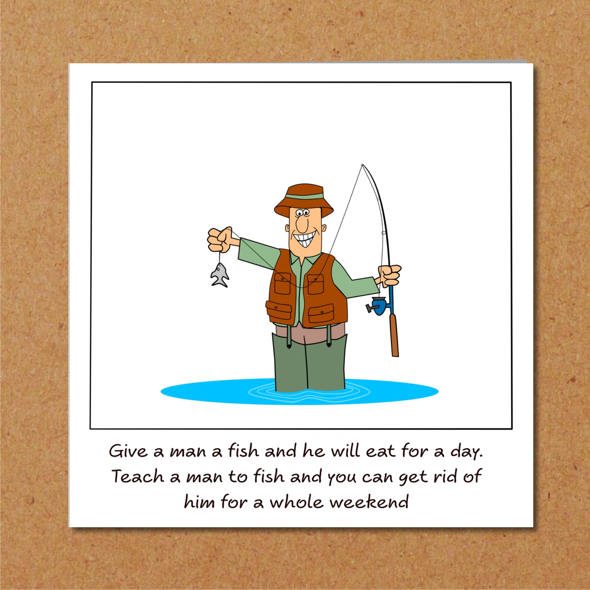 Carte Bonne Fete Peche Etsy France