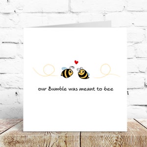 Bumble Dating Card Romantic Anniversary Card or Valentine's Day Card Love You Girlfriend Boyfriend Special Partner image 2