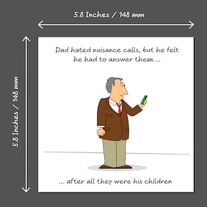 Funny Dad Birthday Card / Father's Day Card best Dad kids son daughter humorous humour amusing image 5