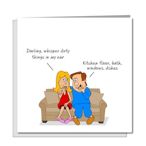 Carte d'anniversaire amusante pour femme, mari ou ami – humour humoristique amusant – Saint Valentin anniversaire en toute occasion.
