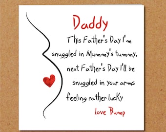 Fathers Day Card From Bump | Etsy
