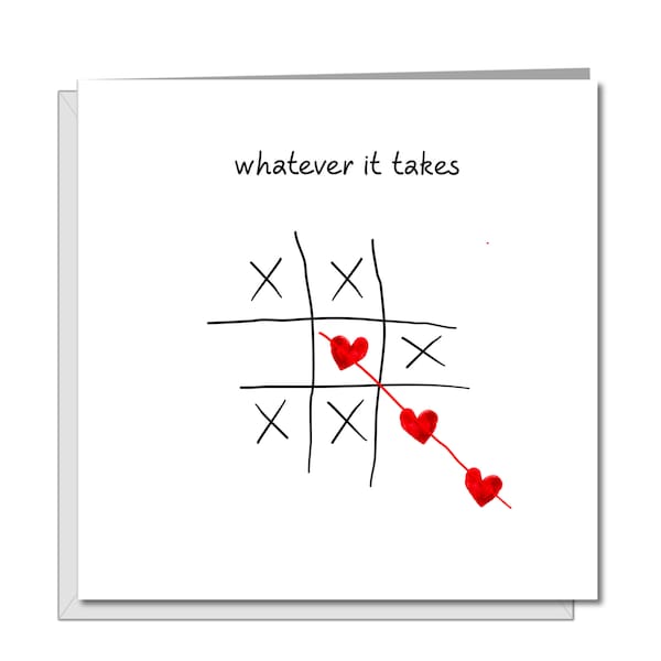 Romantic Love Card - Valentines Day Card - Anniversary Card - Love You - girlfriend, boyfriend, wife, husband - engagement unloved requited