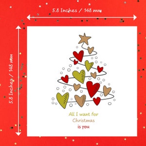 Romantic Christmas Card Love Christmas Special Girlfriend Boyfriend