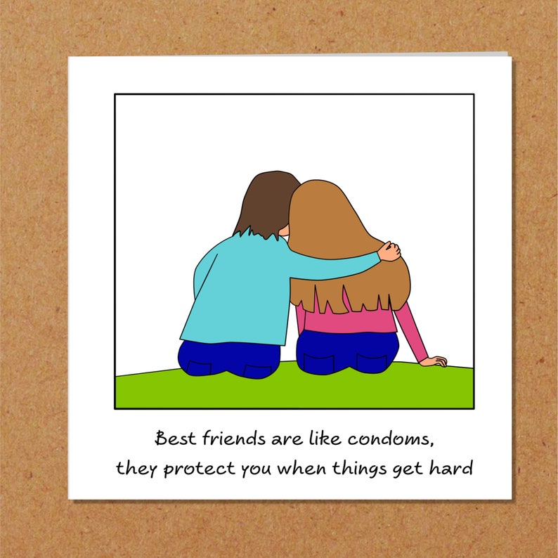Best Friends / Friendship Birthday Card for Female Girl Friend Bestie ...