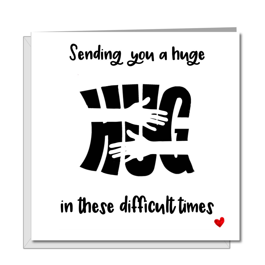 someoneページ Sending Hugs Card: Get Well Soon, Condolence Card (6x6 Inches) - Etsy