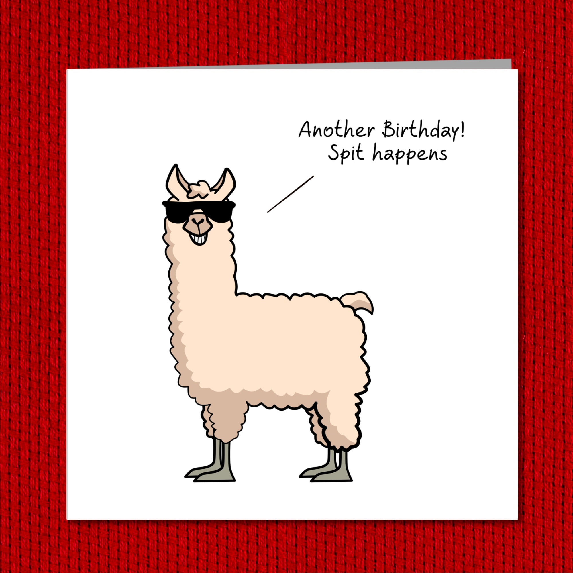 Funny Llama Birthday Card Humorous Animal Card Adult Rude - Etsy