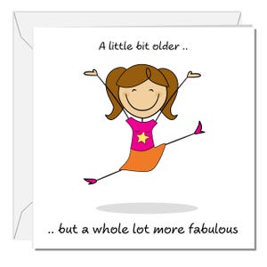 Carte d'anniversaire petite amie, petite amie fabuleuse, maman maman, fille meilleure amie, carte amie spéciale carte BFF carte humoristique drôle