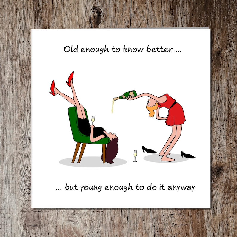 Funny Birthday Card Friendship Female Girl Friend Mum Humorous Party Cheeky BFF SWIZZOO image 6