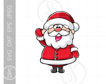 Santa Claus Drawing Etsy