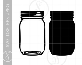 Download Mason Jar Drawing Etsy