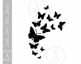 Free Flying Away Flying Butterfly Svg
