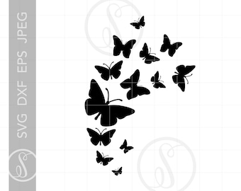 Free Flying Away Flying Butterfly Svg