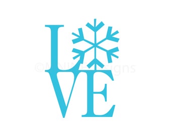 Download Snowflake Love Svg Etsy