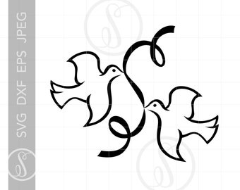 Download Wedding Doves Svg Etsy