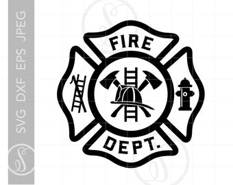 Download Firefighter Dxf Etsy