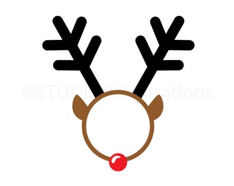 Download Clip Art Commercial Use Rudolph Monogram Frame Rudolph Svg Jpg U2022 Eps U2022 Dxf U2022 Png Cut File Circuit Silhouette Christmas Svg For Girls Art Collectibles
