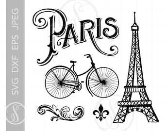 Paris Svg Etsy
