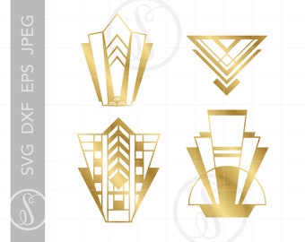 Art Deco Svg Etsy