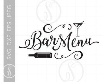 Download Wedding Menu Svg Etsy