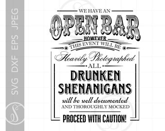 Free Free 183 Wedding Bar Sign Svg SVG PNG EPS DXF File