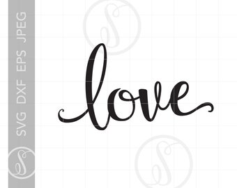Download Script love svg | Etsy