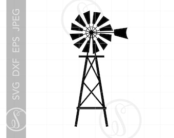 Windmill Svg Etsy