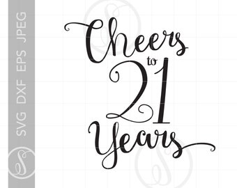 Download 21st birthday svg | Etsy