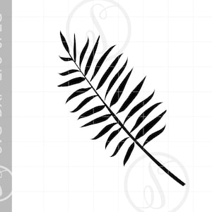 Palm Branch SVG | Palm Branch Clipart | Palm Branch Silhouette Cut File | Palm Branch Svg Jpg Eps Pdf Png | Vector Palm Branch SC1015