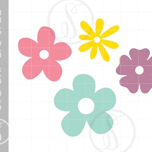 Flower SVG | Flower Clipart | Flower Silhouette Cut File Svg Jpg Eps Pdf Png | Flower Downloads | Flowers SVG SC774