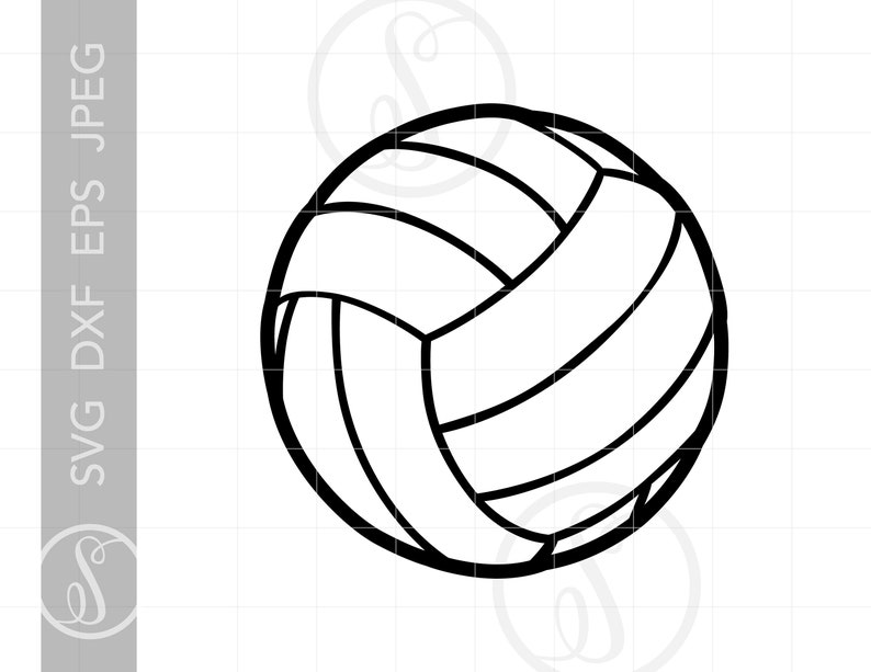Download Volleyball SVG Volleyball Clipart Volleyball Silhouette | Etsy