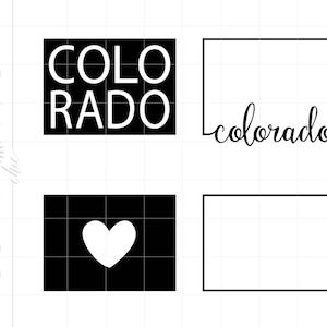 Colorado SVG Bundle | State of Colorado Outline Svg File | Colorado Silhouette Cut File Cricut Svg Jpg Pdf Png Dxf Download SC2258