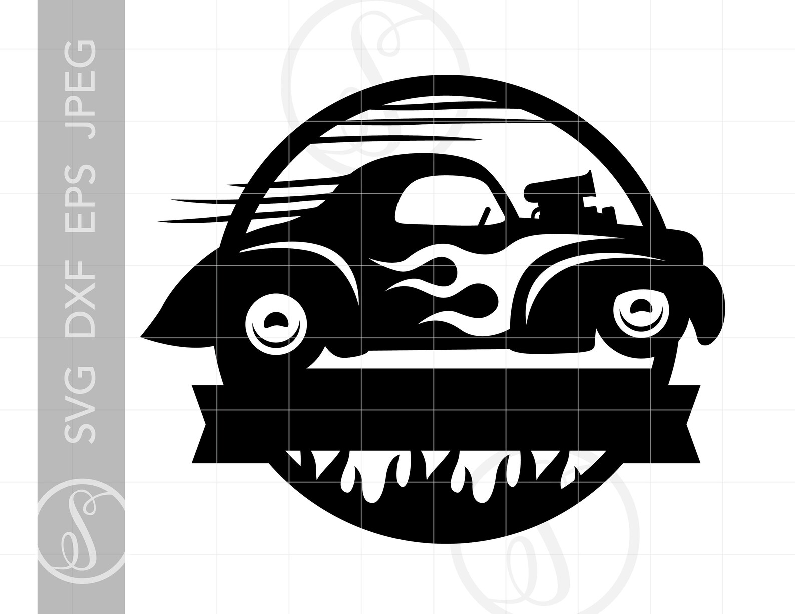 Hot Rod SVG / Hot Rod Silhouette Descargar Cut File Monogram - Etsy México