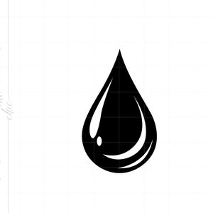 Water Drop SVG | Water Drop Clipart | Water Drop Cut File for Cricut | Water Drop Svg Jpg Eps Pdf Png Dxf Download SC1005