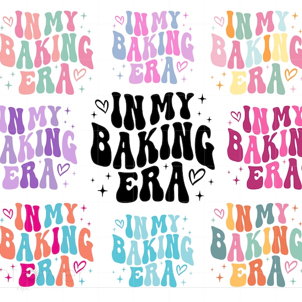 In My Baking Era Shirt Svg Bundle, Baking Swiftie Svg, Gift for a Baker Svg, In My Swiftie Era, Instant Download SC3303