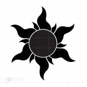 Sol Svg Clipart, Sol Cut-fil för Cricut Silhouette, Sol Clipart Svg Jpg Png Cut-fil, Direktnedladdning SC655