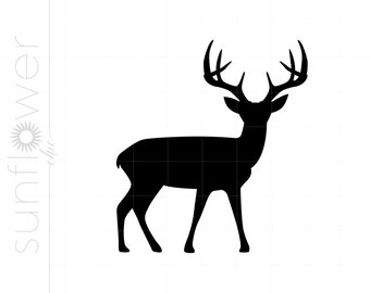Deer Buck SVG | Deer Buck Clipart | Deer Buck Silhouette Cut File | Vector Deer Buck Svg Jpg Eps Pdf Png Dxf Download SC1302