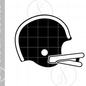 Classic Football Helmet SVG | Classic Football Helmet Clipart | Classic Football Helmet Cut File Svg Jpg Eps Pdf Png SC675