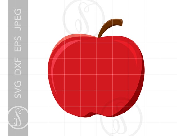 Download Apple Svg Vector Apple Clipart Apple Silhouette Cut File Etsy