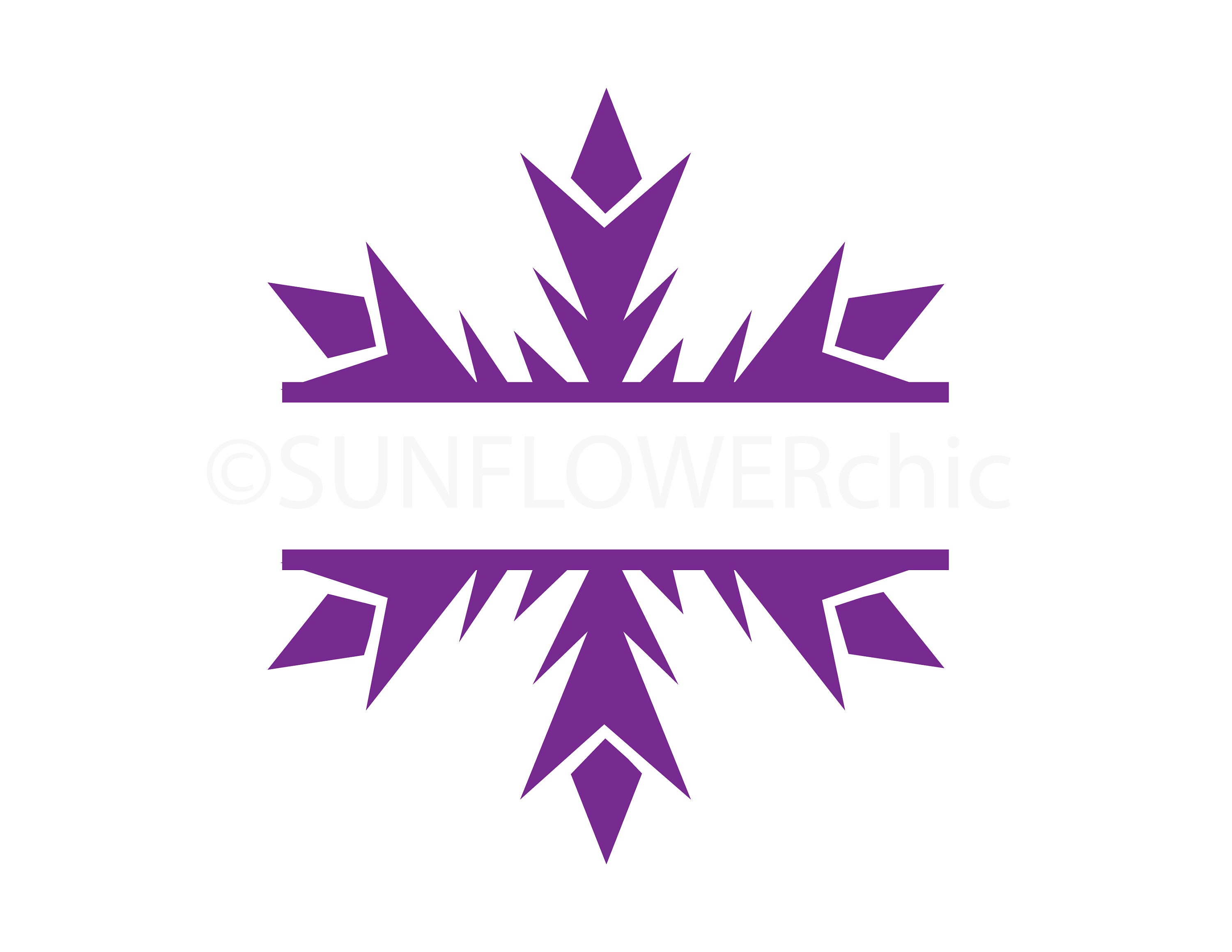 Download Frozen Snowflake Frame Svg Frozen Snowflake Split Frame Cut Etsy