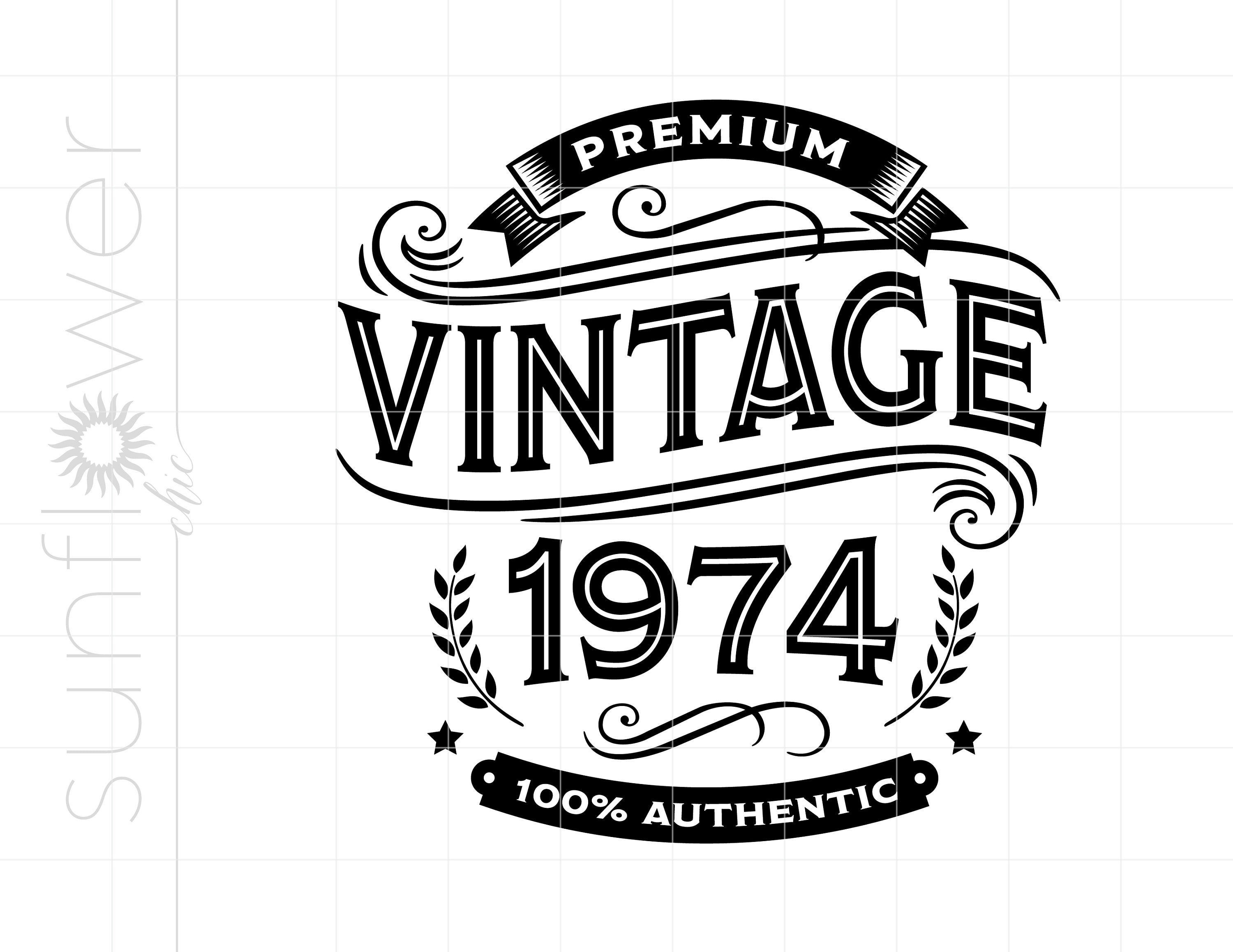 1974 Svg | Vintage 1974 SVG Downloads | 1974 Birthday Whiskey