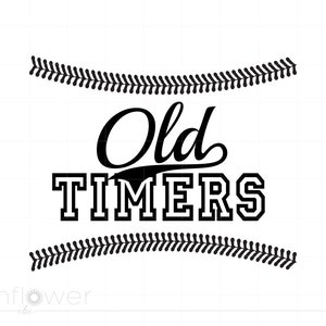 Baseball Svg Download, Baseball Old Timers Svg Sign Art Sports Cut File Downloads, Baseball Svg Png Cricut Silhouette Instant Download SC123