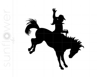Cowgirl SVG Download, Cowgirl Shirt Svg, Cowgirl Silhouette Cut File, Cowgirl Horse Svg Jpg Eps Pdf Png Instant Download SC872