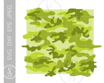 Camouflage Pattern SVG Download | Camouflage Silhouette Cut File | Vector Camouflage Pattern Svg Dxf Pdf Png | Camo Svg SC1089