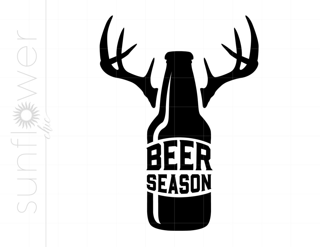 Beer Season SVG Beer Season Clipart Beer Season Silhouette Cut File