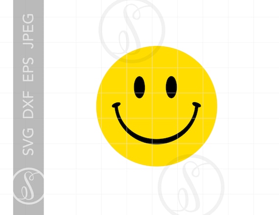 Download Smiley Face Svg Smiley Face Clipart Smiley Face Silhouette Etsy