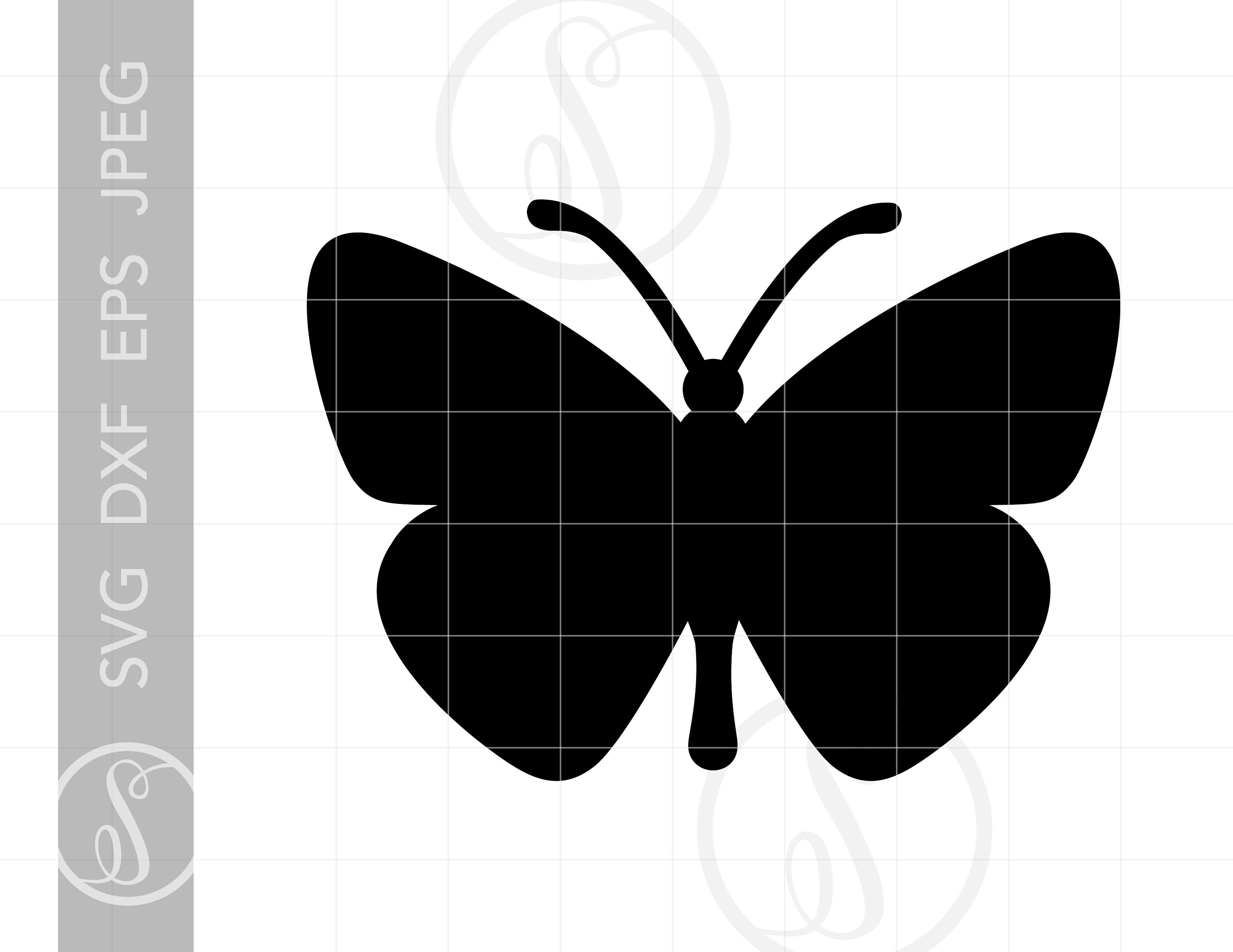 イフリート蝶テンプレ 蝶 SVG | 蝶 クリップアート | 蝶 シルエット カット ファイル